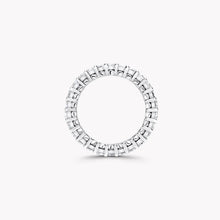 Обручка з діамантами огранки Emerald